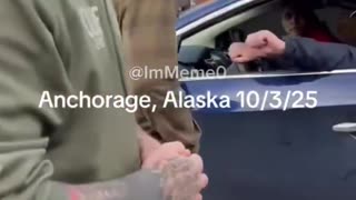 Shoutout to this Karen for catching ICE in action arresting an illegal alien in Alaska.