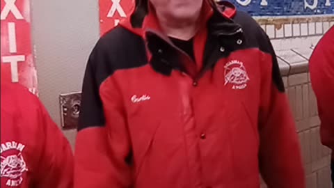 Guardian angels patrolling NYC subway