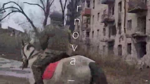 Russian Soldiers Running Out of Vehicles, Now Moving On Horseback