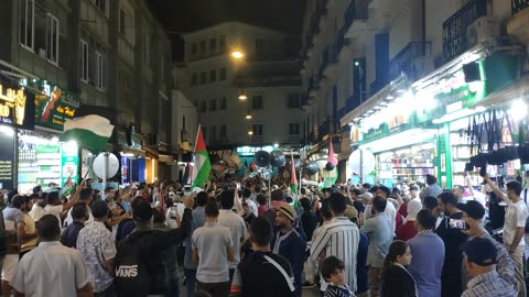 مسيرة شعبية مسيرة الصمود لكسر الحصار عن غزة من طنجة 27 09 2025 أش دارو في الصويرة