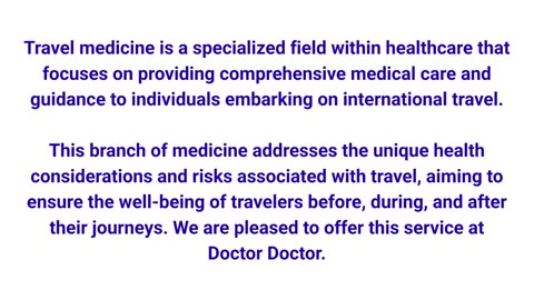 Doctor Doctor - Travel Medicine in Solana Beach, CA