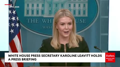 Karoline Leavitt Holds White House Press Briefing After Trump's Address To Congress