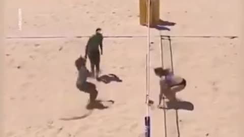 Amazing Beach Volleyball Sequence
