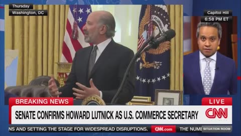 The Senate has confirmed Howard Lutnick as the next Secretary of Commerce in a 51-45 vote