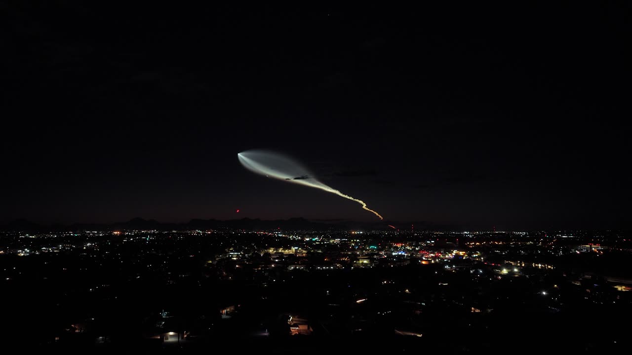 SpaceX Launch seen from Tucson Arizona