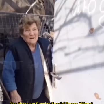 Russian grannies shed joyful tears