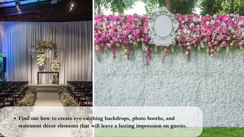 How to Decorate an Indoor Wedding Venue for a Dreamy Look