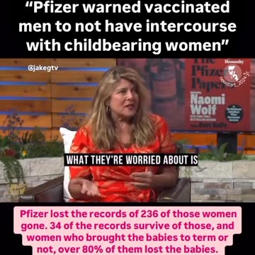 Pfizer Warned Vaccinated Men to Not have Intercourse with Childbearing Women