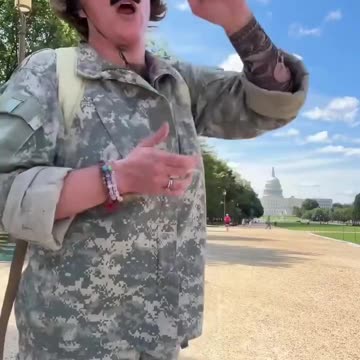 Liberal Woman Mocks National Guard In Washington DC