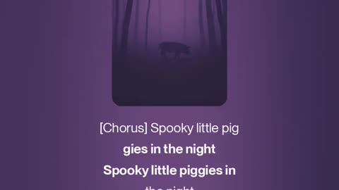 SPOOKY LITTLE PIGGIES IN THE NIGHT