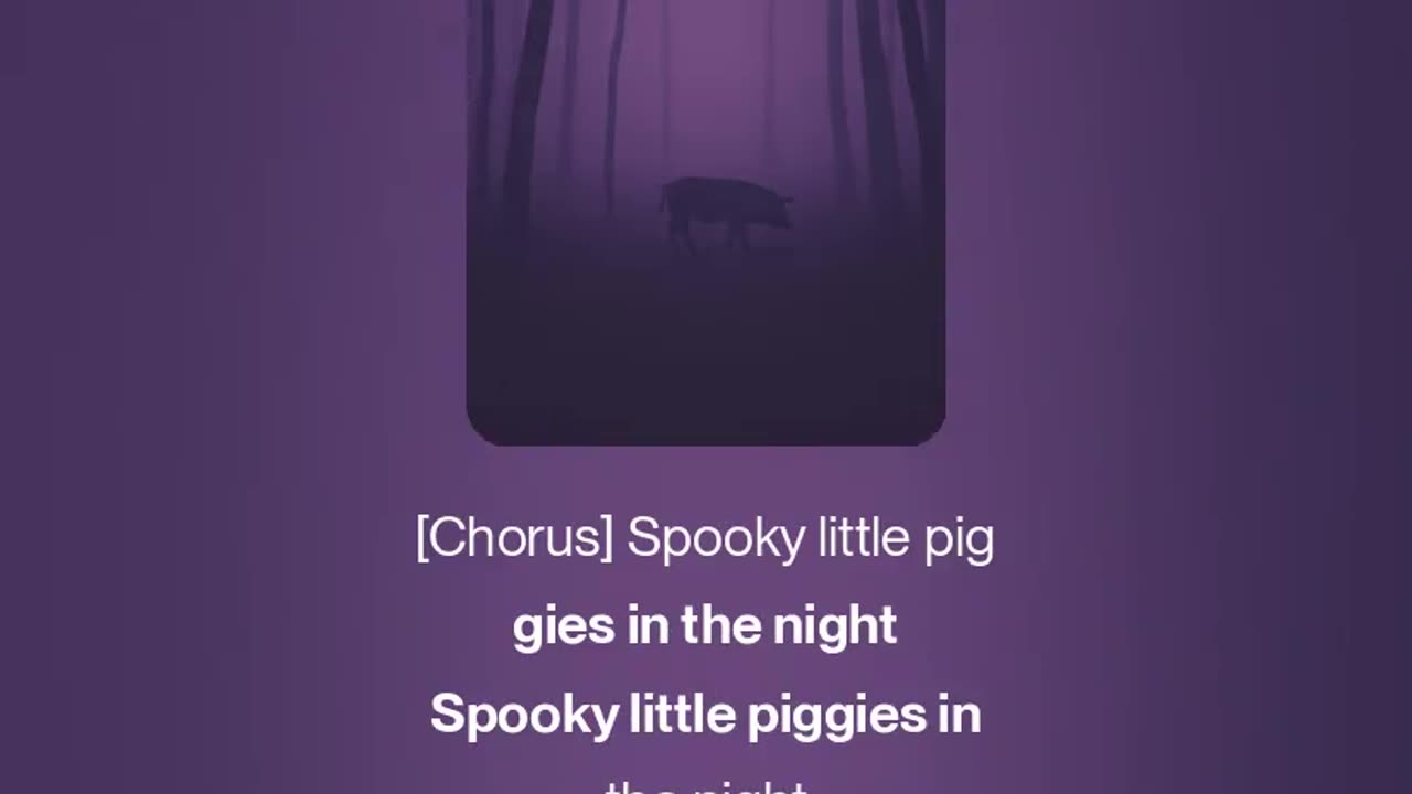 SPOOKY LITTLE PIGGIES IN THE NIGHT