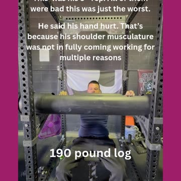 Went from 190 Log press to 220 log press