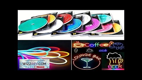 5m LED Neon Sign Strip Lights 12V Flexible Ribbion Rope Waterproof Silicone Review