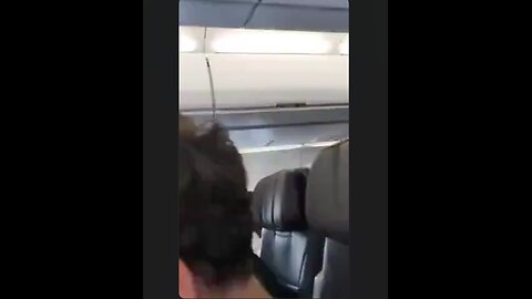 2nd view extended - Lady wants off the plane because "that mother****er back there ain't real"
