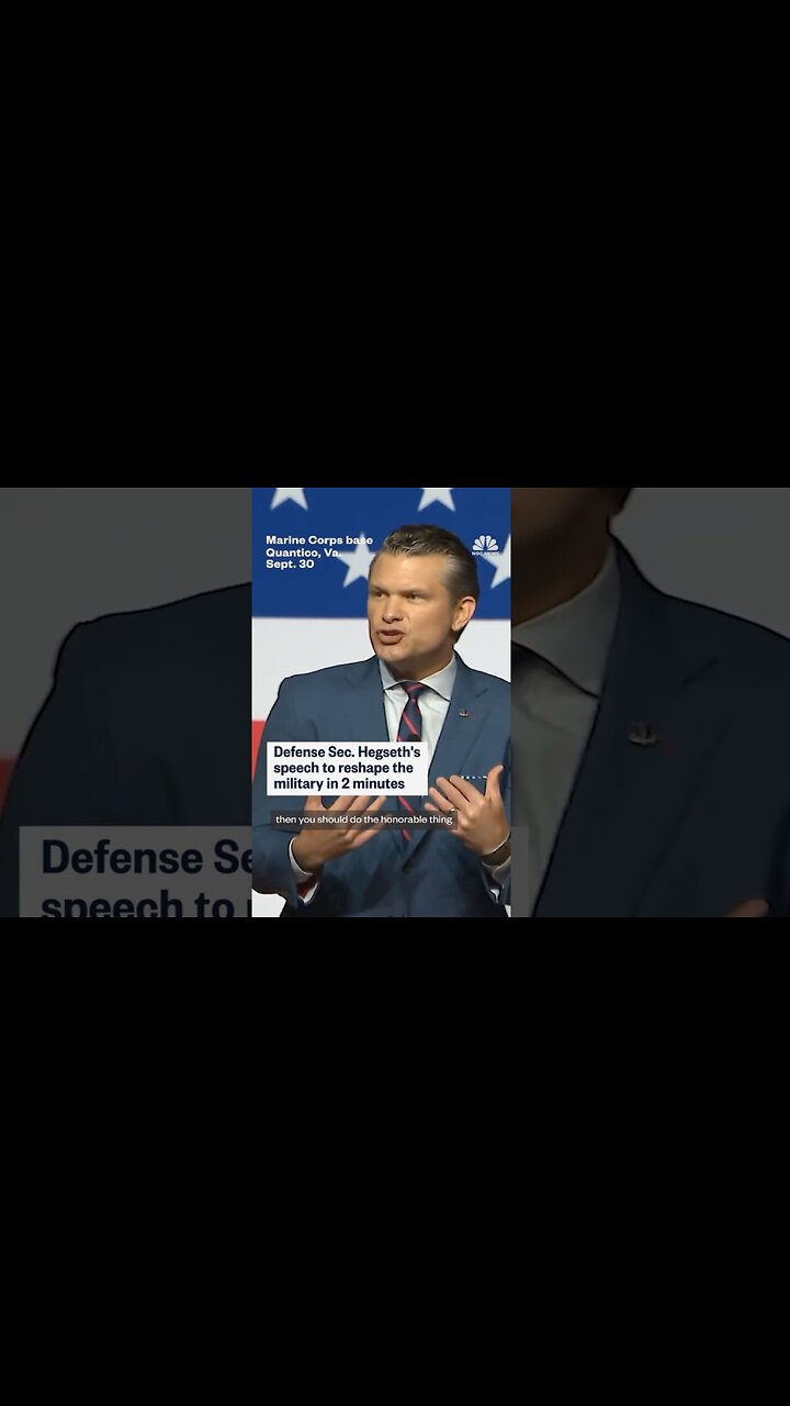 Defense Sec. Hegseths speech to reshape the military in 2 minutes