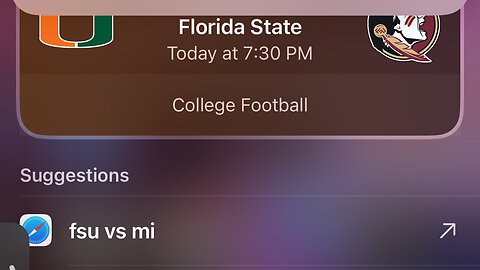 Mia vs FSU