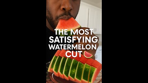 The Most Satisfying Watermelon Cut You’ve Never Seen 🍉🔪