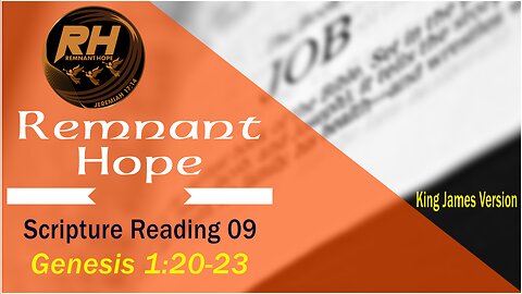 Scripture Reading 09: Genesis 1:20-23 - Remnant Hope