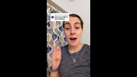 An American woman ran 1.6 kilometers in her own bathtub