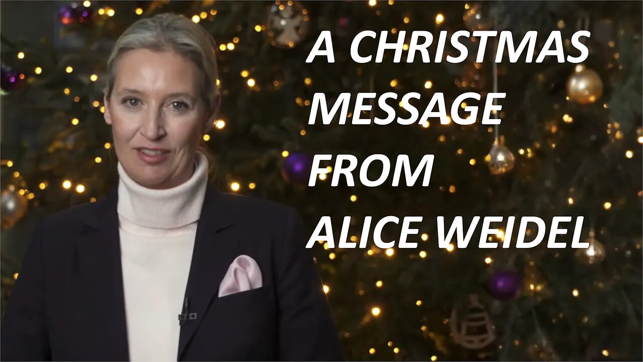 A Christmas message from Alice Weidel (English subtitles)