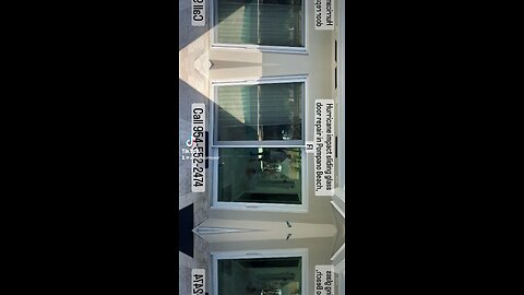 Hurricane impact sliding glass door repair; roller replacement and track refurbishing