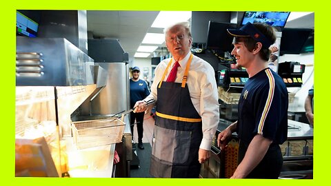 Trump works at MacDonald's & trolls Kamala Harris 🤣❤️💪🇺🇸