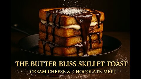 🍞 The Butter Bliss Skillet Toast | Cream Cheese & Chocolate Melt
