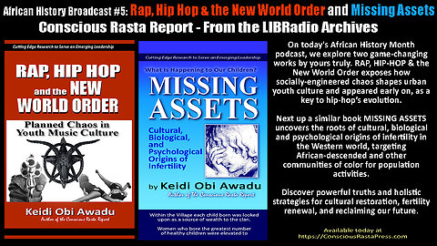 African History Podcast #5 - RAP, HIP-HOP & THE NEW WORLD ORDER and MISSING ASSETS Books