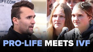 Charlie Kirk Has Honest IVF Conversation With IVF Twins