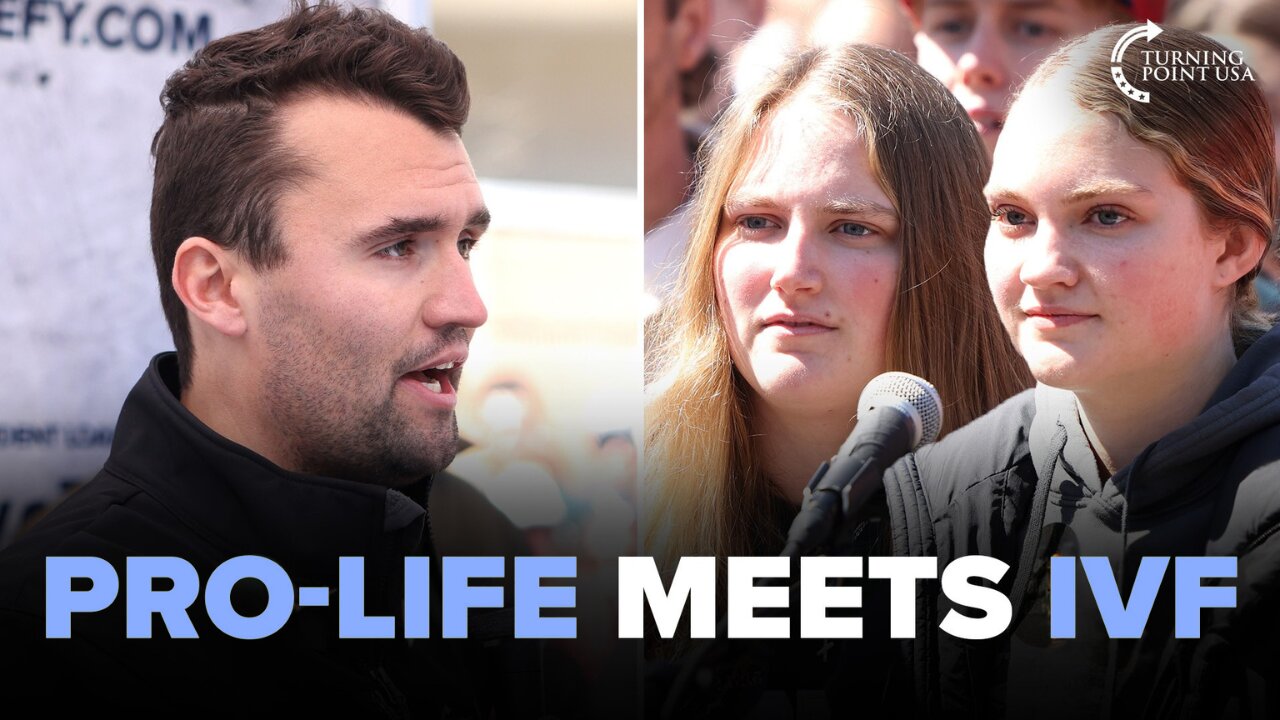 Charlie Kirk Has Honest IVF Conversation With IVF Twins