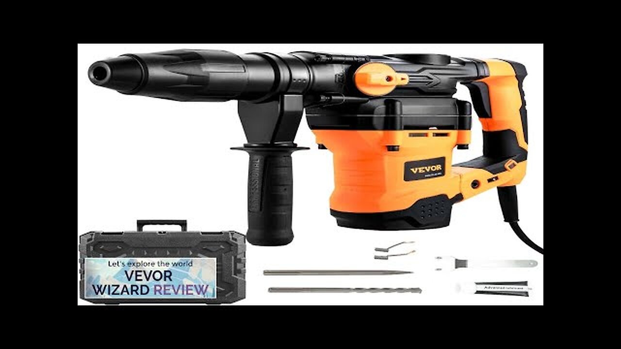 VEVOR Rotary Hammer Drill Corded Drills 1-9/16" 3 Modes SDS-MAX Chipping Hammers Review