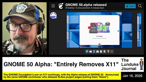 GNOME 50 Alpha: "Entirely Removes X11"