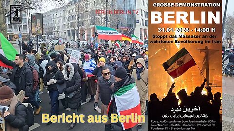 Live: 🛑"Hilfe für Iran. Stopp des Massakers Demo"-Berlin