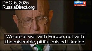 Karaganov: We're at war with Europe, not Ukraine