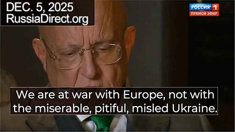 Karaganov: We're at war with Europe, not Ukraine