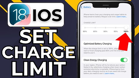 HOW TO SET CHARGING LIMIT ON IPHONE IOS 18