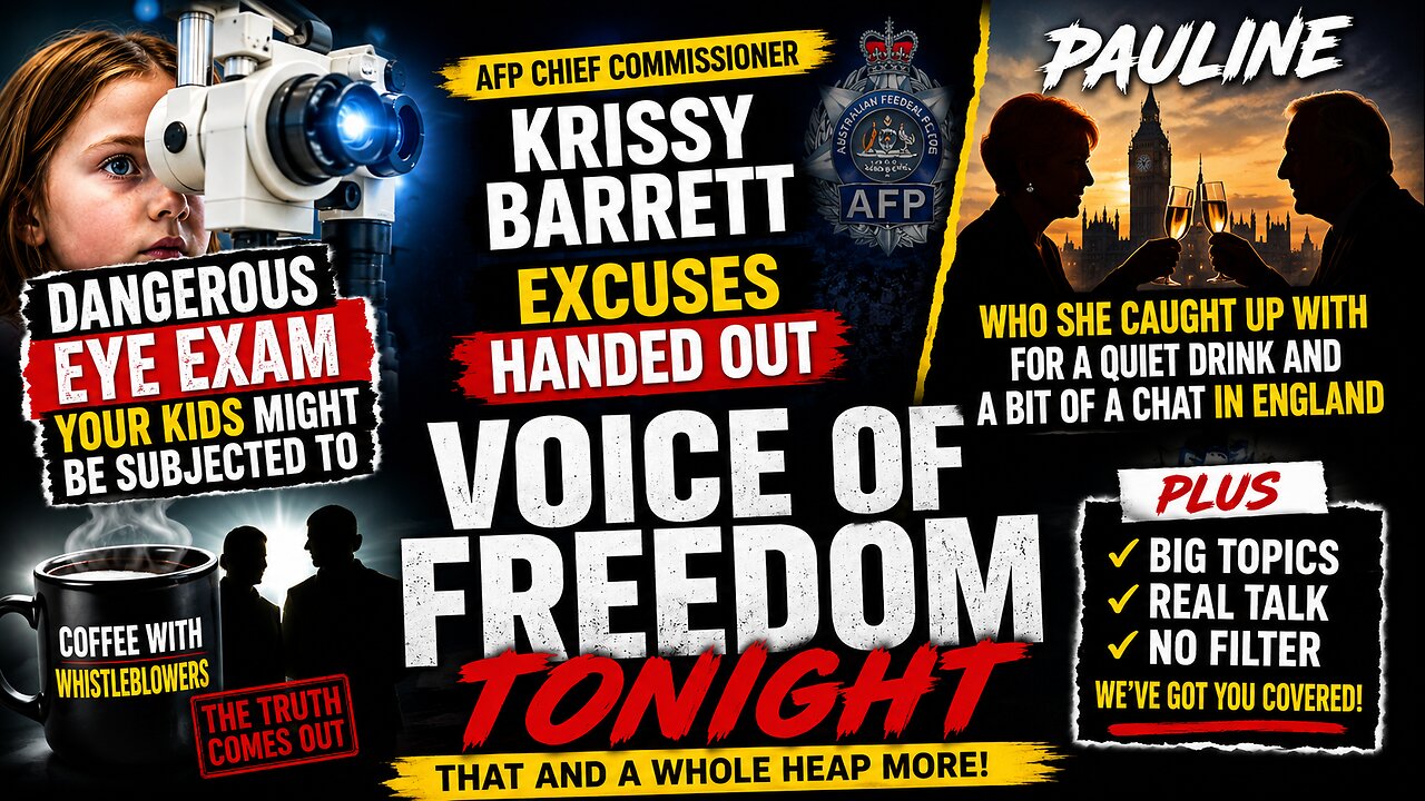 Voice of Freedom 9 July 2026. Paulines On The P15S & Kids Eye Exams...that arent