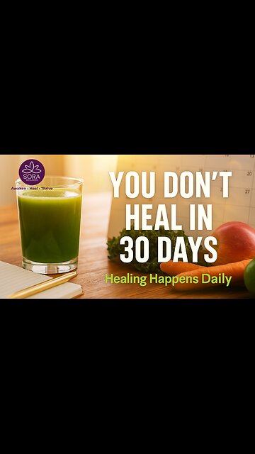 You don’t heal in 30 days. You heal in the way you live—every single day.