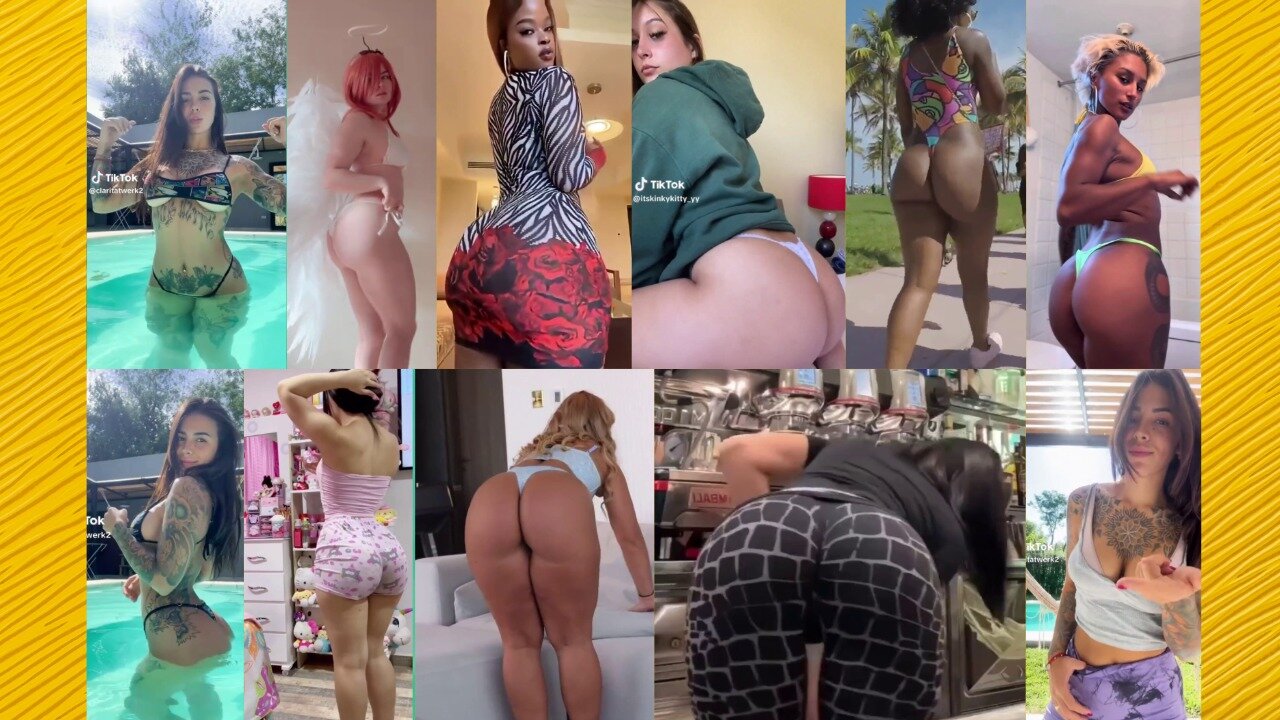 Ass compilation - Big bank tiktok challenge ❤️‍ClipchampGirls 2025