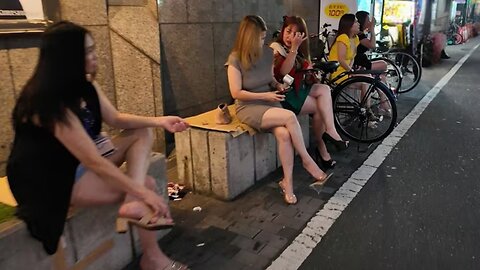 Japan Osaka Nightlife Street Scenes! So Many Pretty Girls! 🇯🇵✨
