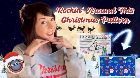 Rockin' Around This Christmas Pattern on Kara's Toons