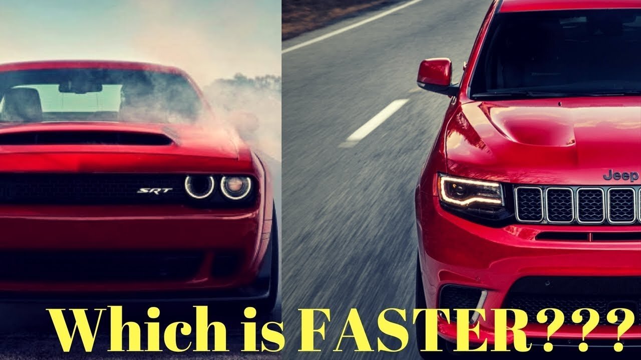 The Jeep Trackhawk is Technically Faster Than a Dodge Demon??? 😂😂😂