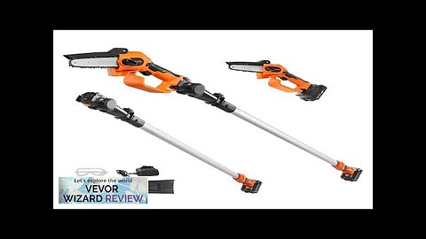 VEVOR 2-in-1 Cordless Pole Saw & Mini Chainsaw 20V 2Ah Battery Pole Review