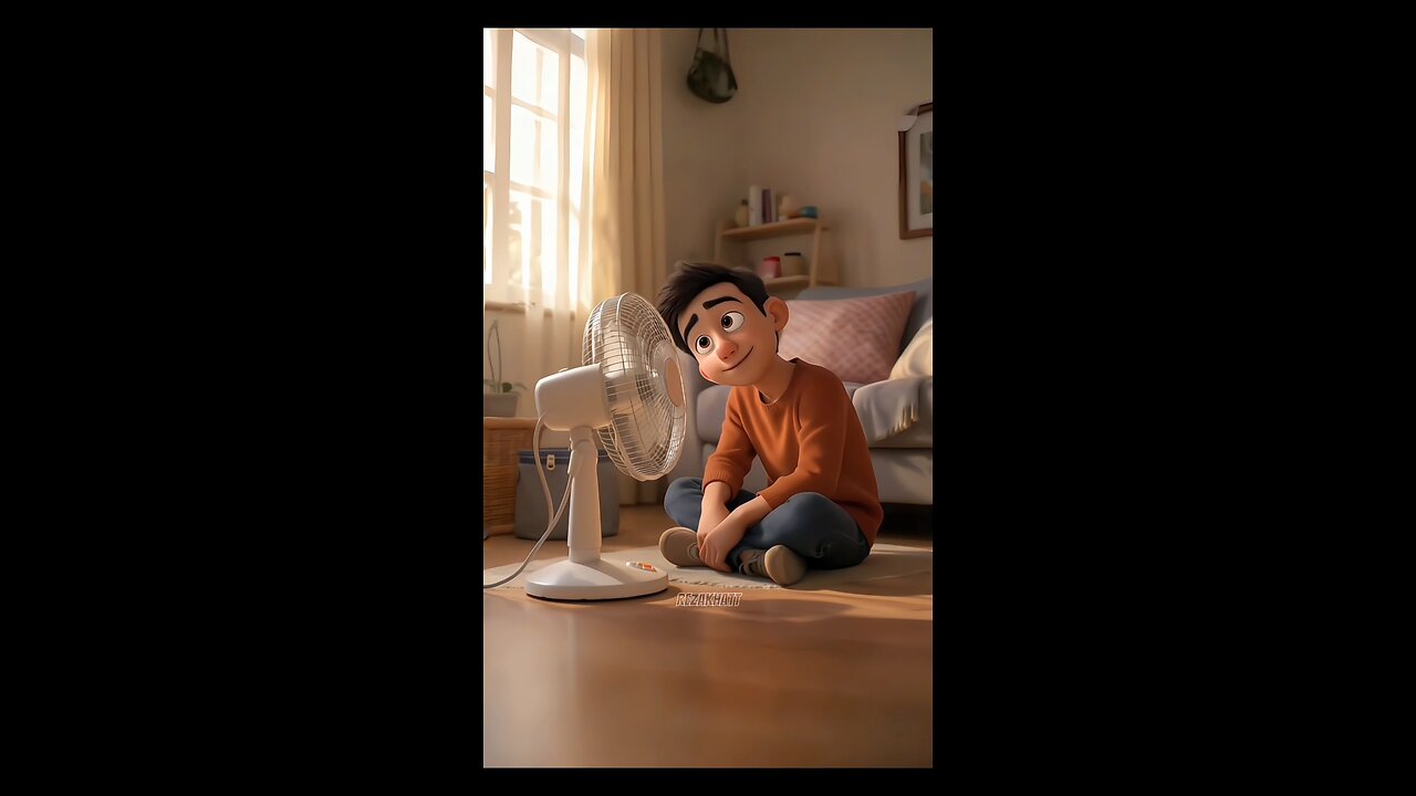 Curious Guy and The Spinning Fan