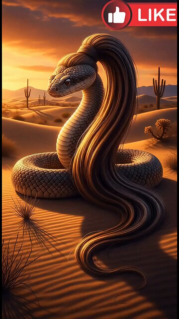 A strange video shows a snake with long hair. Have you ever seen a video like this?