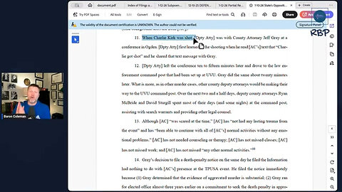 Hoax Trial CONFIRMED-Robinson Defense Accepts All Major Premises of Case|84% of Baron YT say No Shot