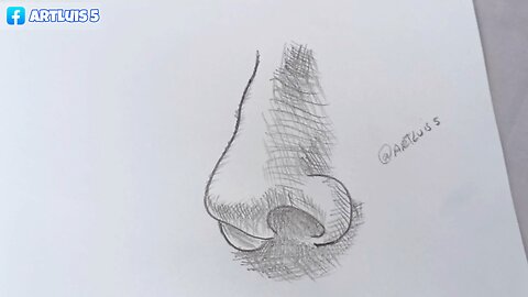 How to draw a nose