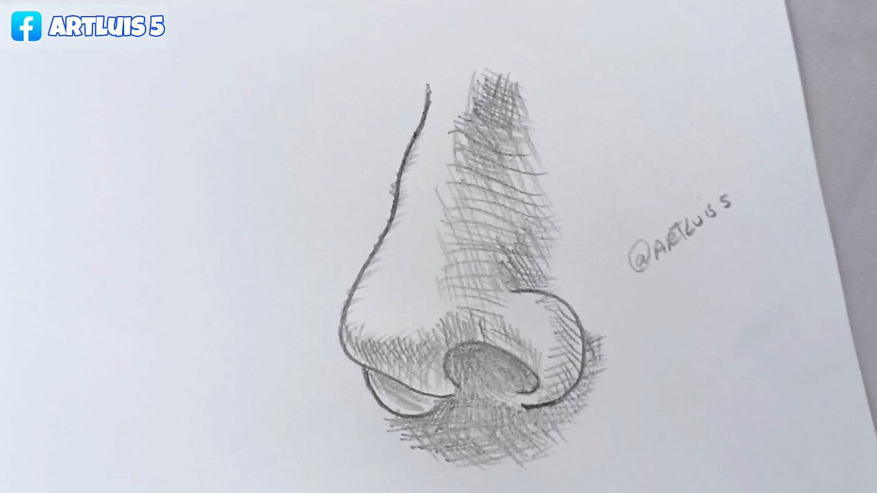 How to draw a nose