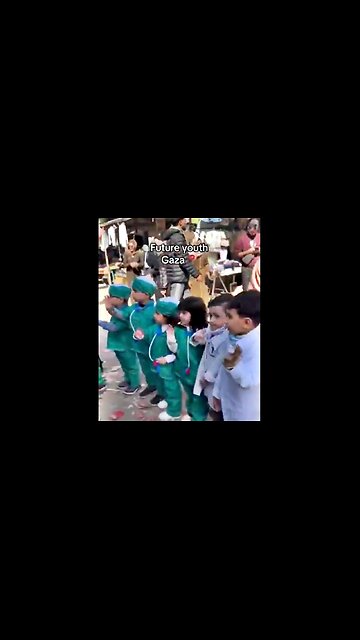 ▶️ Heartwarming video Captures Children in Gaza Dressed Up in what they want to be in the future: