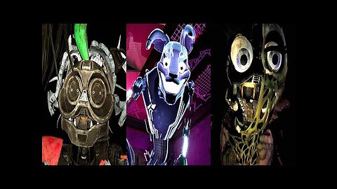 FNAF Security Breach Ruin DLC - All Bosses / Boss Fights & Ending